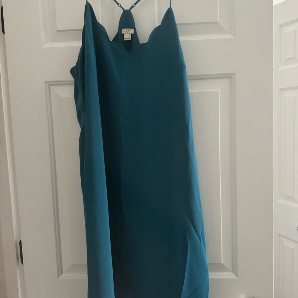 J. Crew Factory Blue Slip Dress Spaghetti Strap Mini
